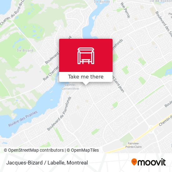 Jacques-Bizard / Labelle map