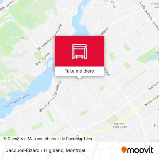 Jacques-Bizard / Highland map