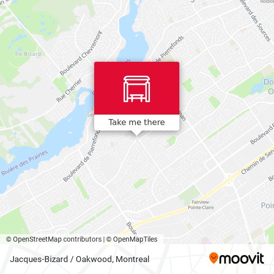 Jacques-Bizard / Oakwood map