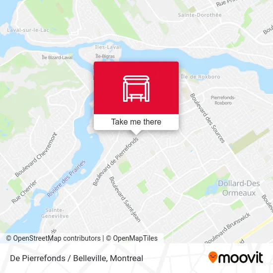 De Pierrefonds / Belleville map