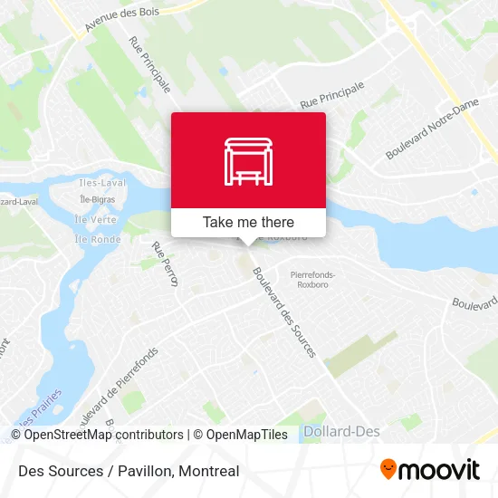 Des Sources / Pavillon map