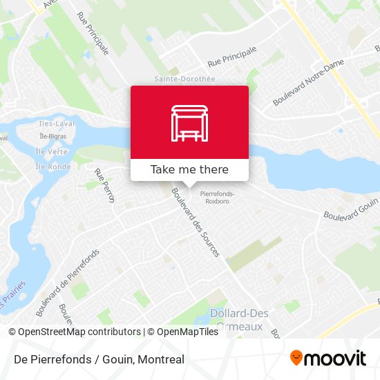 De Pierrefonds / Gouin map