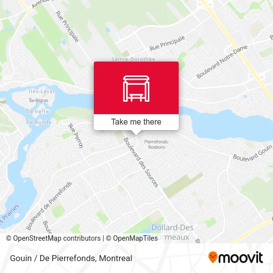 Gouin / De Pierrefonds map