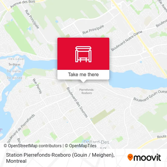 Station Pierrefonds-Roxboro (Gouin / Meighen) map