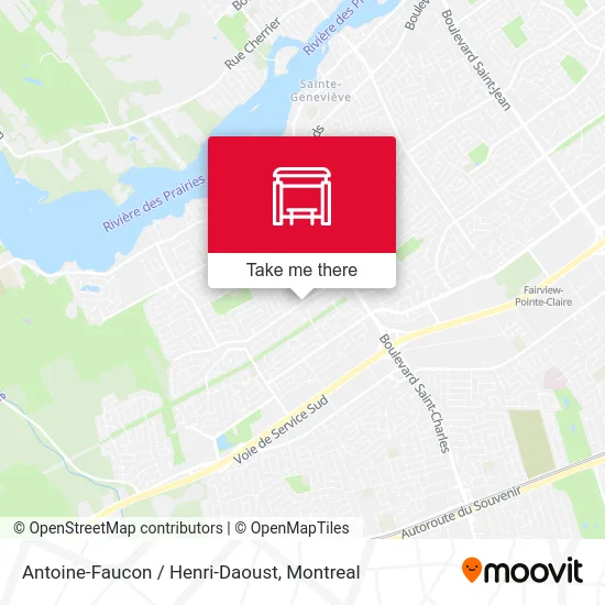 Antoine-Faucon / Henri-Daoust map