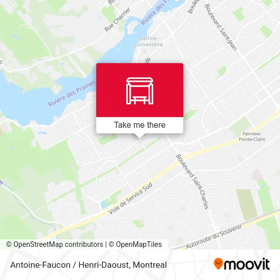 Antoine-Faucon / Henri-Daoust map