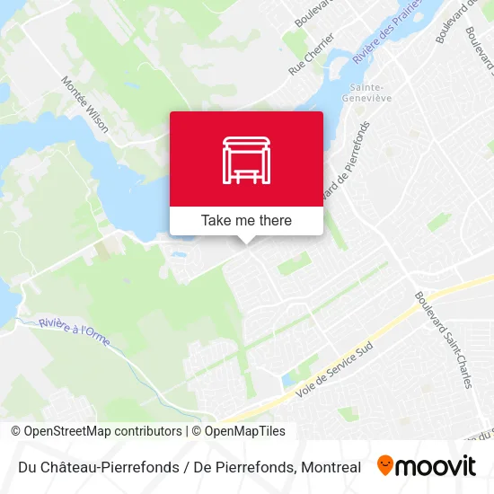 Du Château-Pierrefonds / De Pierrefonds map