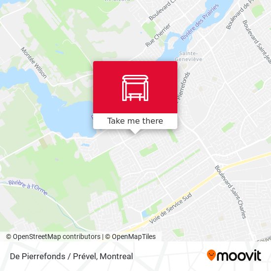 De Pierrefonds / Prével map