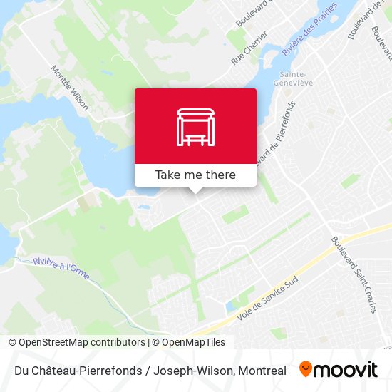 Du Château-Pierrefonds / Joseph-Wilson map