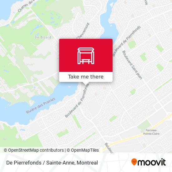 De Pierrefonds / Sainte-Anne map