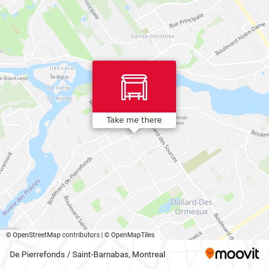 De Pierrefonds / Saint-Barnabas map