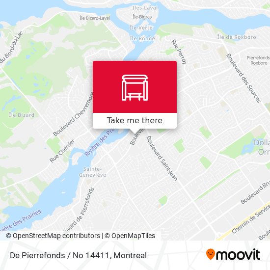 De Pierrefonds / No 14411 map