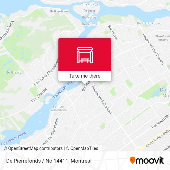 De Pierrefonds / No 14411 map