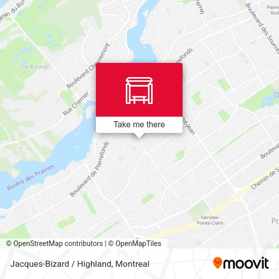 Jacques-Bizard / Highland map