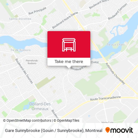 Gare Sunnybrooke (Gouin / Sunnybrooke) map