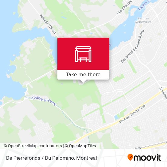 De Pierrefonds / Du Palomino map