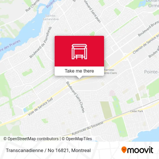 Transcanadienne / No 16821 map