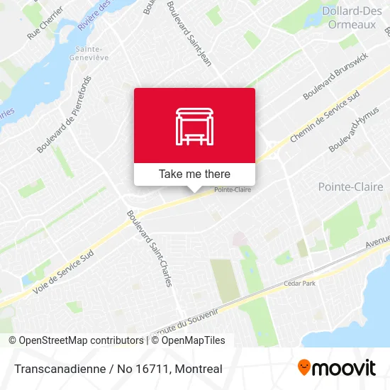 Transcanadienne / No 16711 map