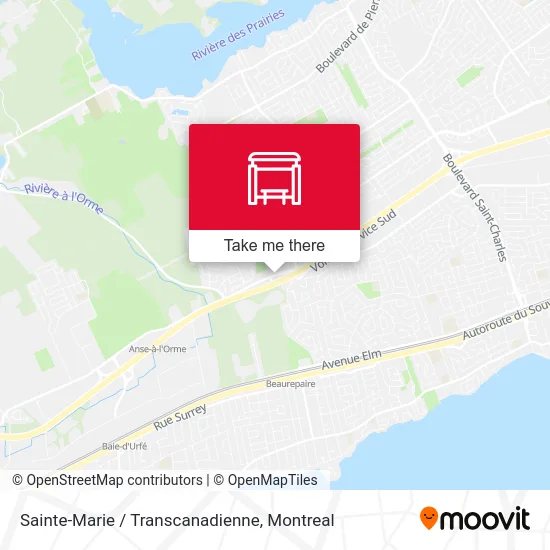 Sainte-Marie / Transcanadienne map