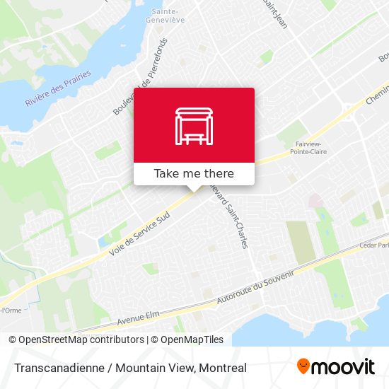 Transcanadienne / Mountain View map