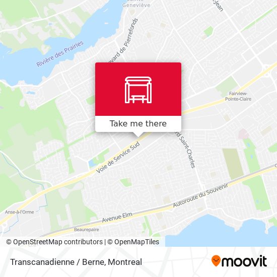 Transcanadienne / Berne map
