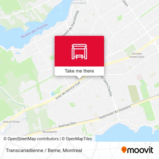 Transcanadienne / Berne map