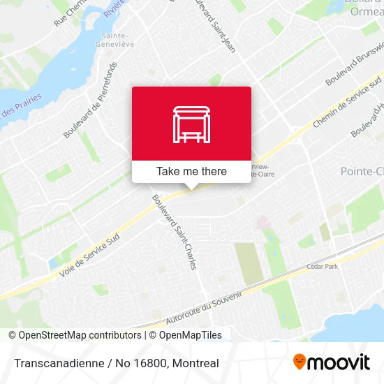 Transcanadienne / No 16800 map