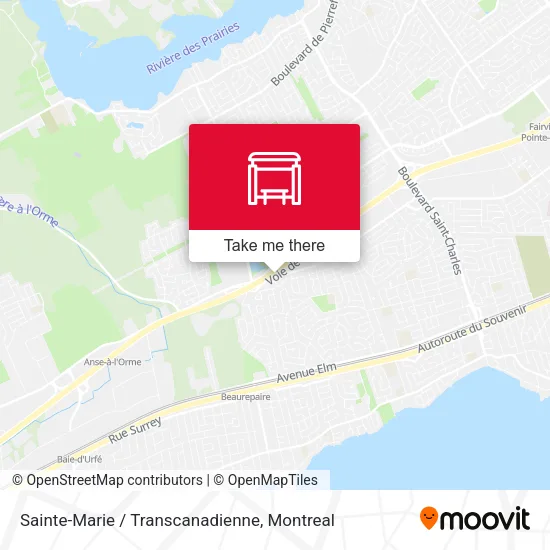 Sainte-Marie / Transcanadienne map