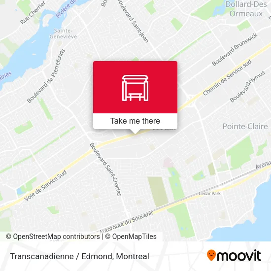 Transcanadienne / Edmond map