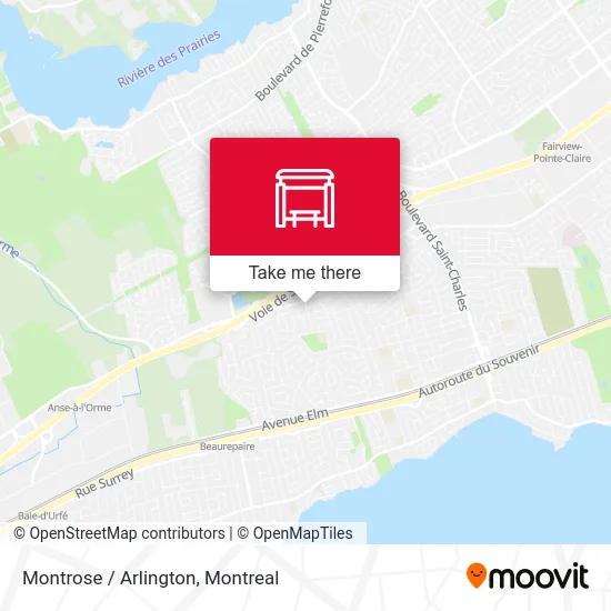 Montrose / Arlington map