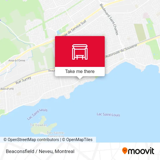 Beaconsfield / Neveu map