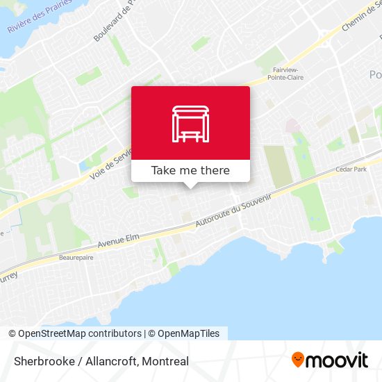 Sherbrooke / Allancroft map