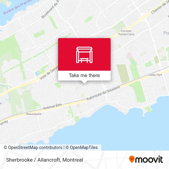 Sherbrooke / Allancroft map