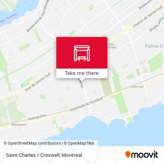Saint-Charles / Creswell map