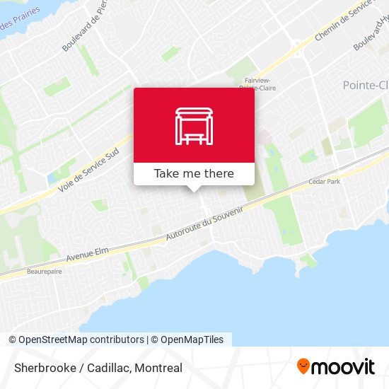 Sherbrooke / Cadillac map