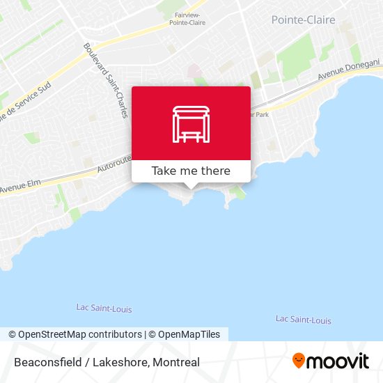 Beaconsfield / Lakeshore map