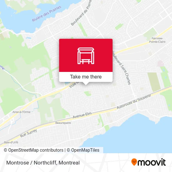 Montrose / Northcliff map