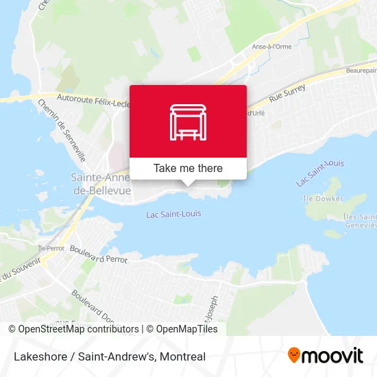 Lakeshore / Saint-Andrew's map