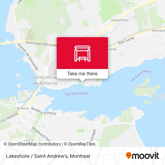Lakeshore / Saint-Andrew's map