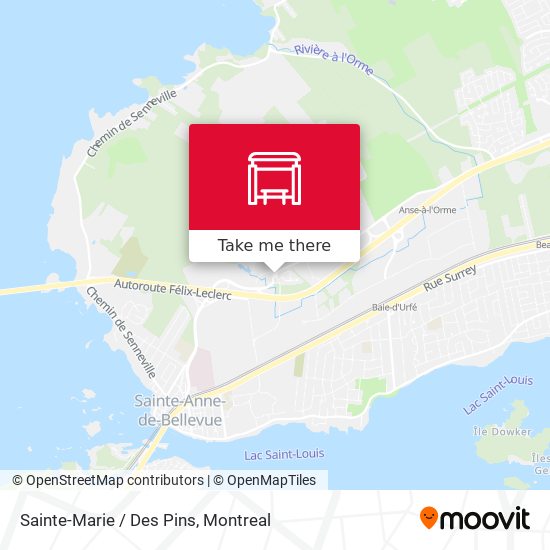 Sainte-Marie / Des Pins map