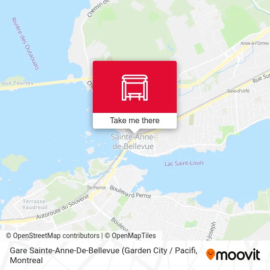 Gare Sainte-Anne-De-Bellevue map