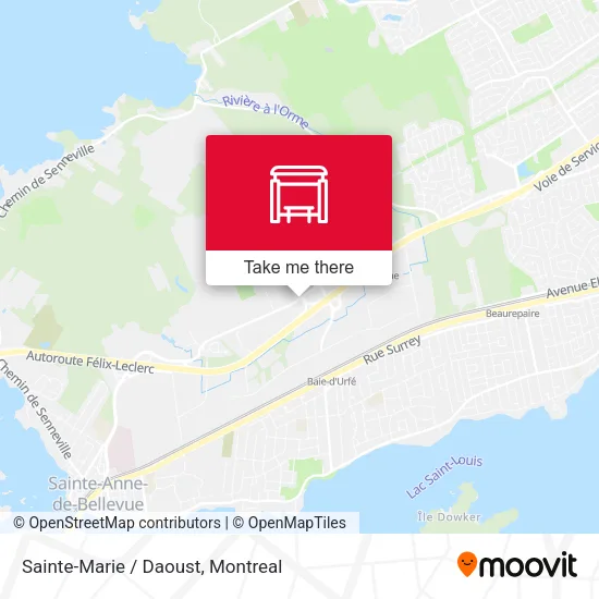 Sainte-Marie / Daoust map