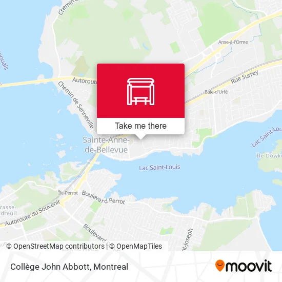 Collège John Abbott map