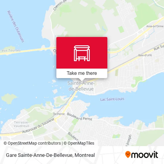 Gare Sainte-Anne-De-Bellevue map