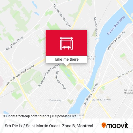 Srb Pie-Ix / Saint-Martin Ouest -Zone B map