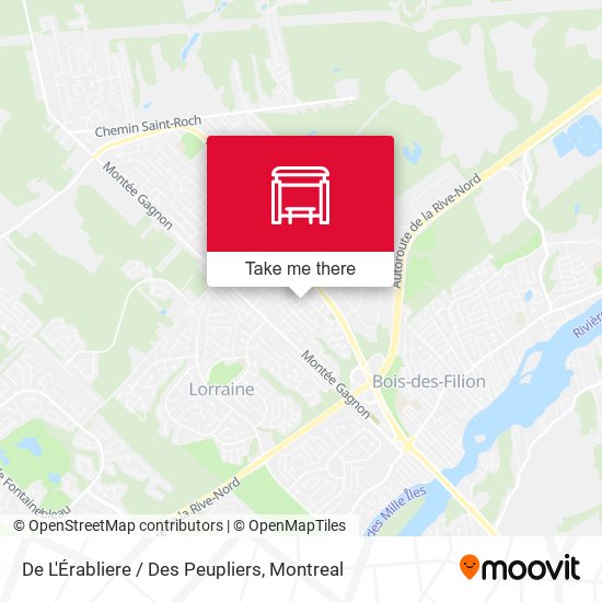 De L'Érabliere / Des Peupliers map