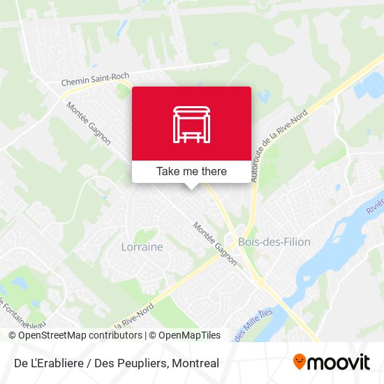De L'Erabliere / Des Peupliers map