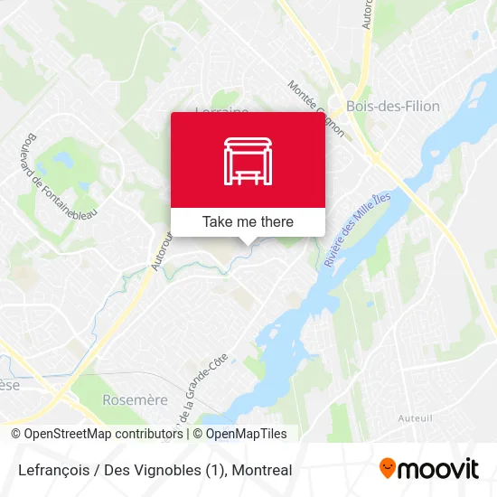 Lefrançois / Des Vignobles (1) map