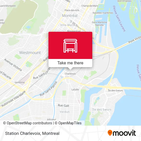 Station Charlevoix map