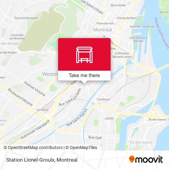Station Lionel-Groulx map